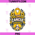 Pediatric Cancer Awareness PNG, Yellow Ribbon Floral Wreath Supp PNG