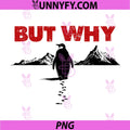 But Why Cute Penguin In Snow PNG, Funny Confused Penguin Meme PNG