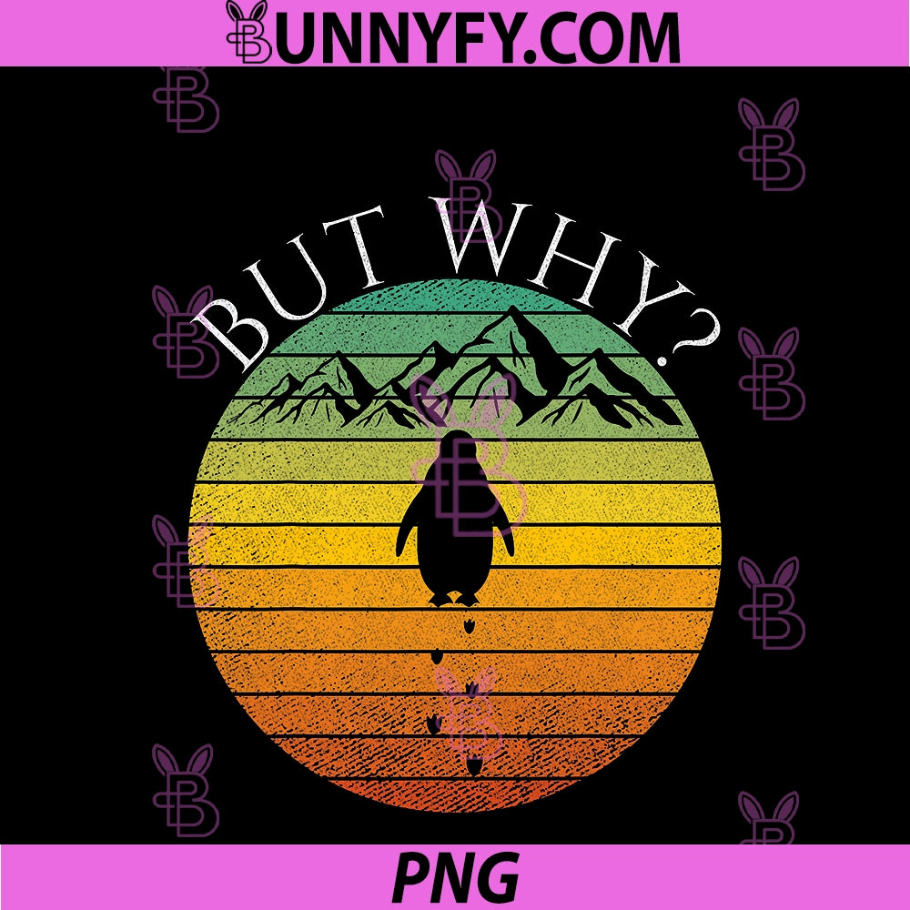 Penguin But Why Meme PNG, Nihilist Penguin Walking Mountains PNG