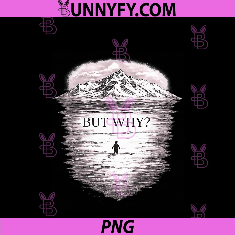 Penguin But Why PNG, Mountains Motivational Backprint PNG