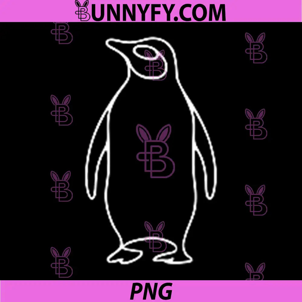 Minimal Penguin Line Art PNG, Simple Penguin Outline Design PNG