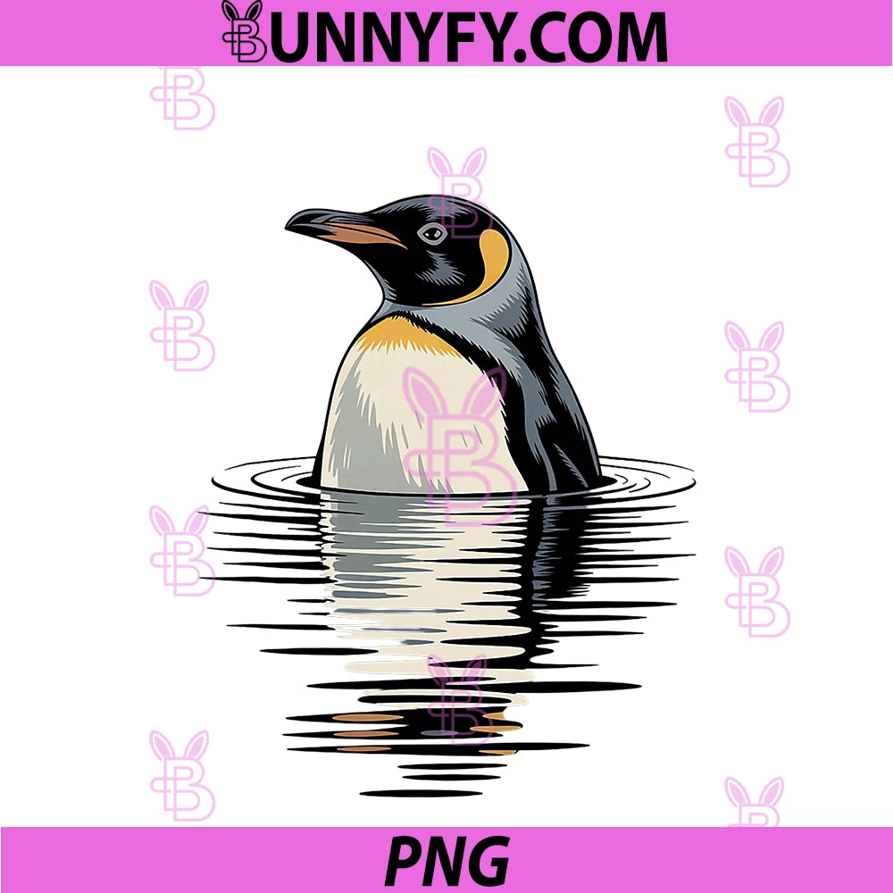 Penguin PNG, Water Reflection Lake PNG