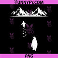 Penguin Walking Alone to Mountains PNG, Nihilist Bird Solitary PNG