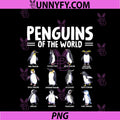 Penguins Of The World PNG, Sea Animal Lover Penguin Types PNG