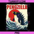 Pengzilla PNG, Penguin Lover Bird Watcher PNG