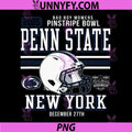Penn State Nittany Lions PNG, Pinstripe Bowl 2025 Football Gray PNG