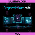 Peripheral Vision Code PNG, Programmer Humor Pixel Monitor PNG