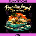Permanent Vacation Party PNG, Paradise Found No Return PNG