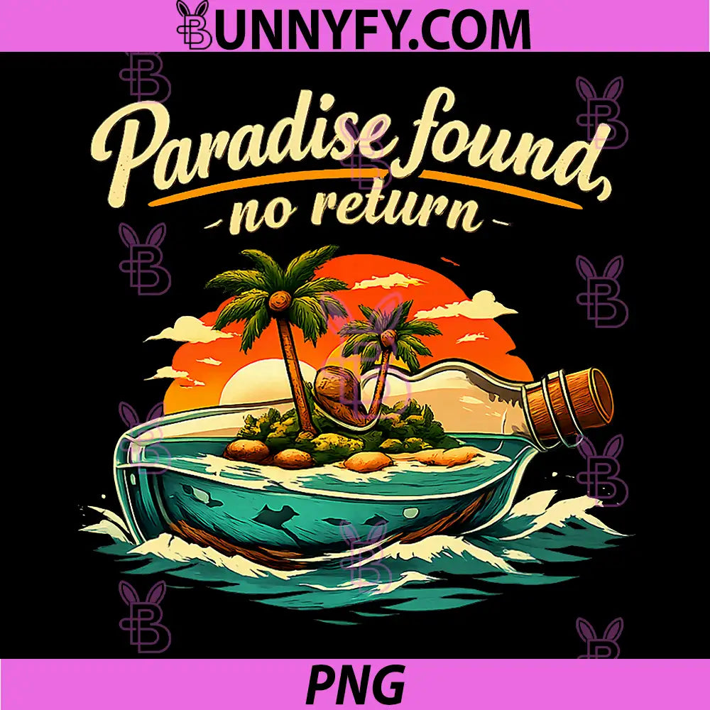 Permanent Vacation Party PNG, Paradise Found No Return PNG