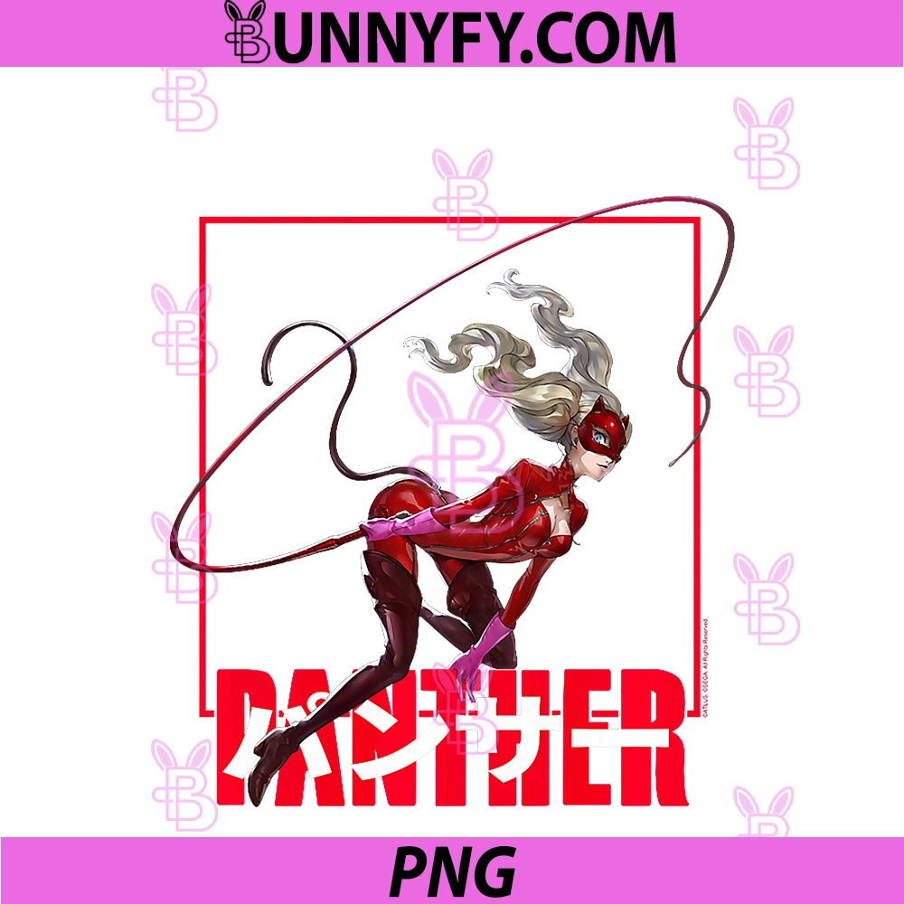 Persona 5 Panther Ann PNG, With Kanji RPG Video Game PNG