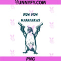 Pew-Pew Penguin PNG, Funny Animal Pun Humor PNG