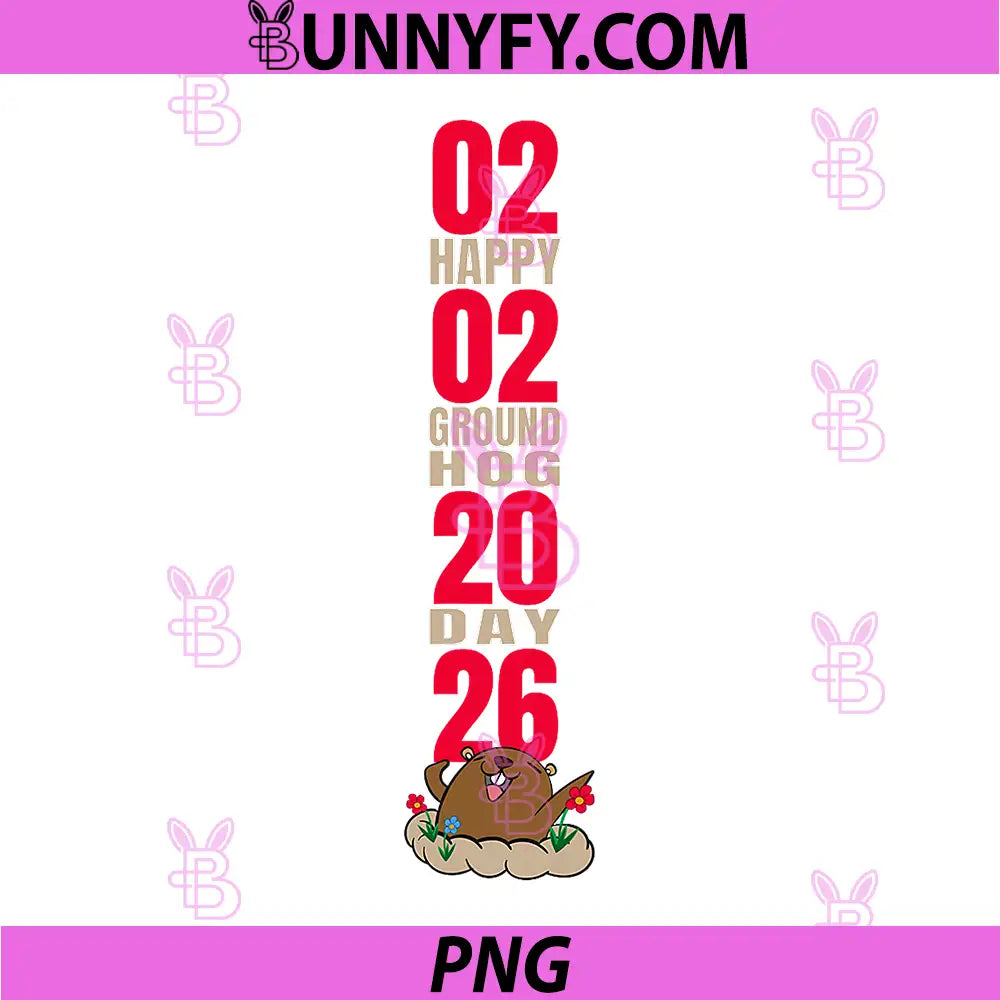 Phil's Cute Groundhog Day PNG, Epic Year 02022026 Holiday PNG
