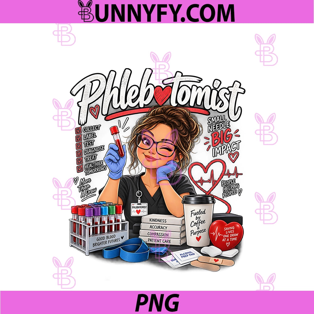 Phlebotomist PNG, Heart And Dedication Lab Professional PNG