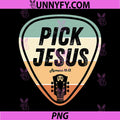 Pick Jesus PNG, Funny Christian Music Guitar Pick PNG