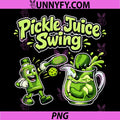 Pickle Juice Swing PNG, Retro Pickleball Graphic PNG