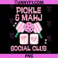 Pickle And Mahj Social Club PNG, Pickleball Mahjong Friends PNG