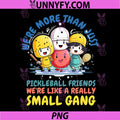 Pickleball Small Gang Friends PNG, Cute Pickleball Team Cartoon PNG
