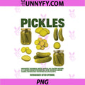 Pickles Funny PNG, Design For Snack And Food Fans PNG