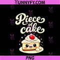 Piece Of Cake PNG, Kawaii Chibi Cake Slice Graphic PNG