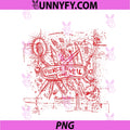 Pierce The Veil PNG, Misadventures Cover In Red Print PNG