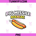 Pig Missile Maniac PNG, Funny PNG