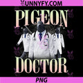 Pigeon Doctor Avian Medical Team PNG, Funny Bird Design PNG