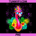 Pink Flamingo Party Tropical PNG, Bird with Sunglasses Holiday PNG