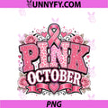 Pink October PNG, Breast Cancer Awareness Ribbon Roses PNG
