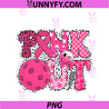 Pink Out PNG, Pickleball Breast Cancer Awareness Pink Ribbon PNG
