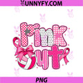 Pink Out Volleyball Pink PNG, Ribbon Breast Cancer Awareness PNG