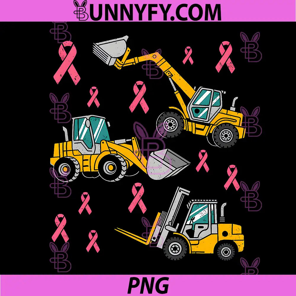 Pink Ribbon Breast Cancer PNG, Awareness Construction Toddler PNG