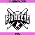 Pioneers Baseball PNG, Back To School Spirit PNG
