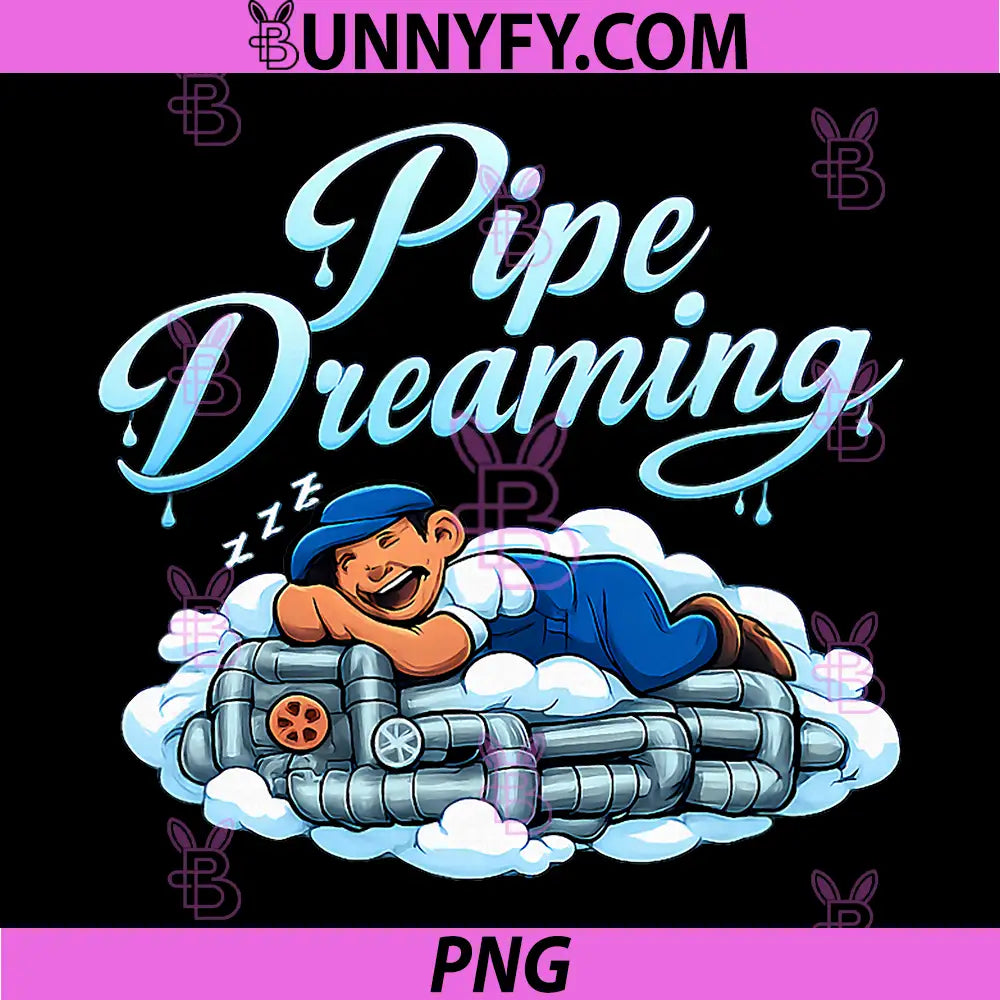 Pipe Dreaming PNG, Plumber Pun Cartoon Pipe Cloud Graphic PNG