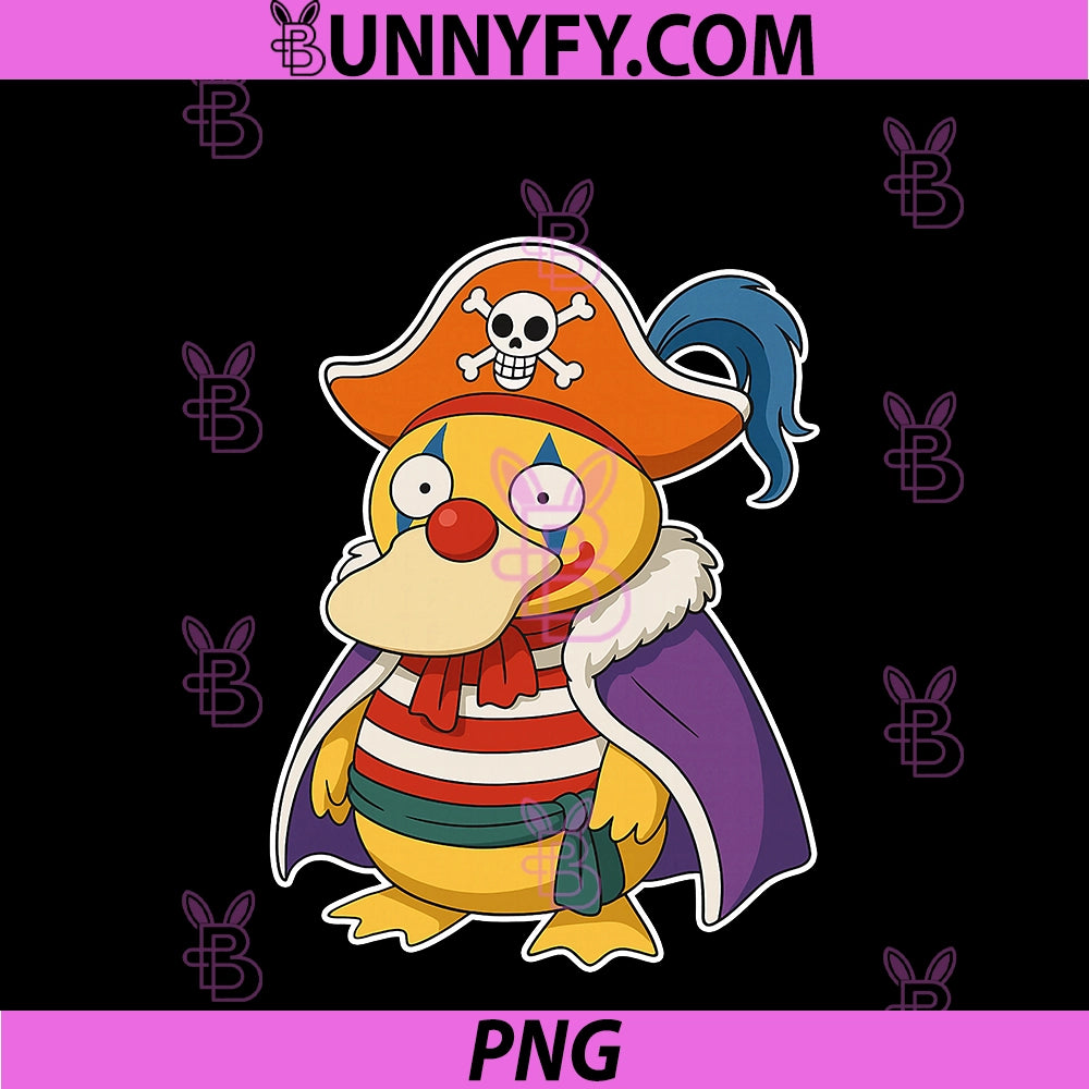 Pirate Clown Duck PNG, Anime Design PNG