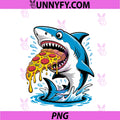 Pizza Eating Shark PNG, Food Lovers Jawsome PNG