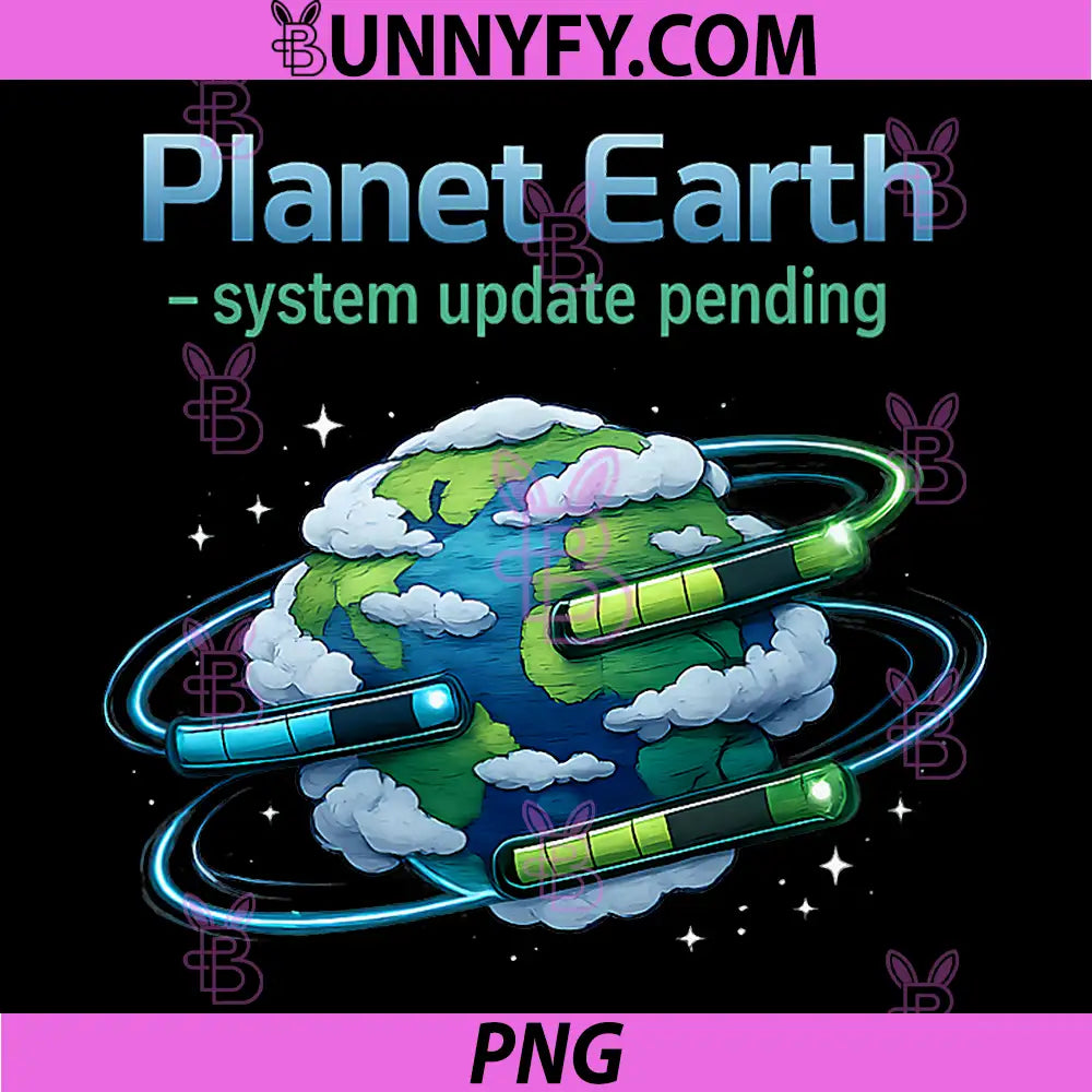 Planet Earth System Update Pending PNG, Programmer Humor PNG