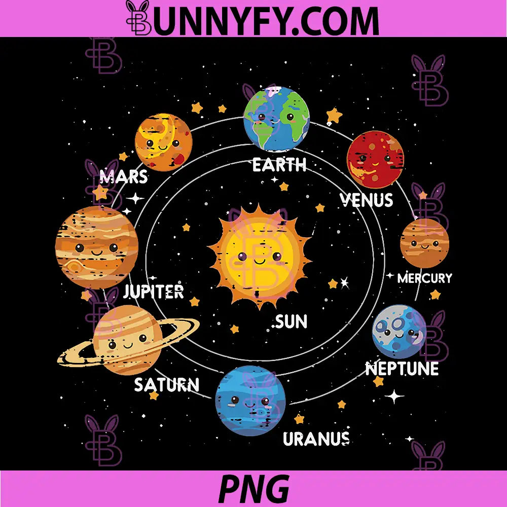 Planets Around Sun PNG, Solar System Space Galaxy PNG