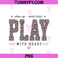 Play With Heart Retro PNG, Girls Sports Athlete PNG