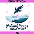 Polar Plunge in Antarctica PNG, Freezing Water Penguin Swim PNG