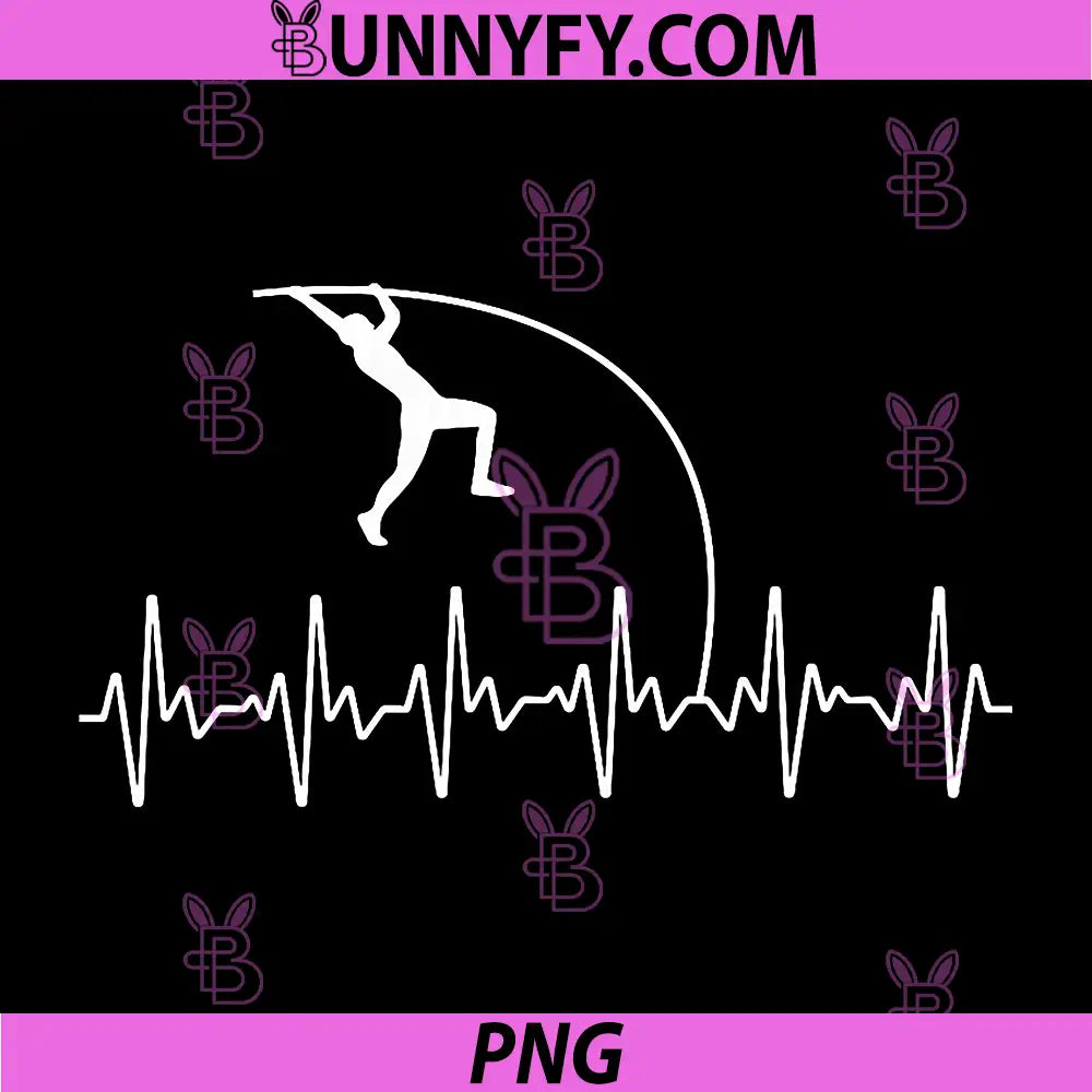 Pole Vault Design PNG, Pole Jumper Pole Vaulting PNG