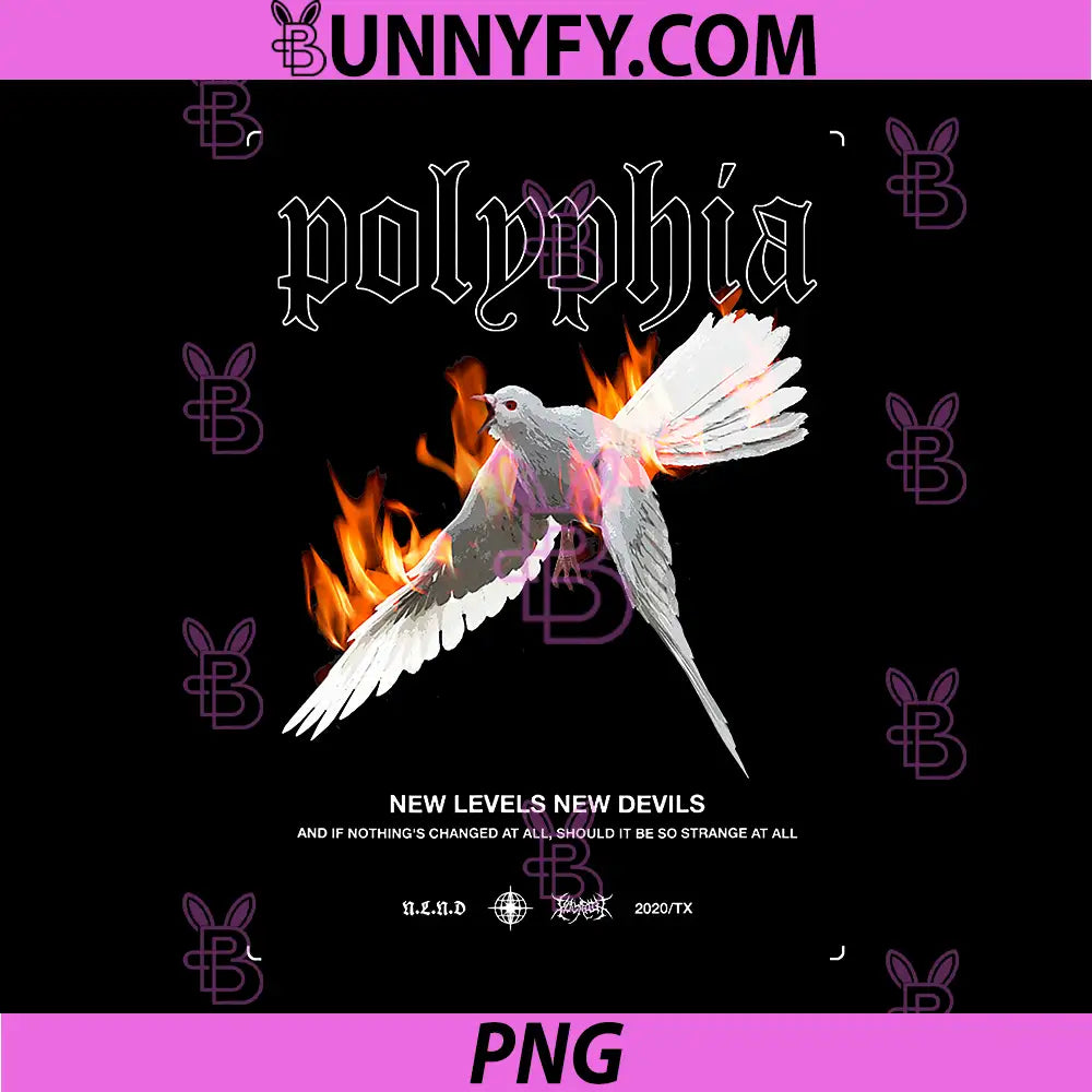 Polyphia Flaming Bird Artwork PNG, New Levels New Devils PNG