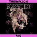 Polyphia Cherub Angel Artwork PNG, Gothic Twin Cherubs Design PNG