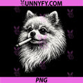 Pomeranian Smoking PNG, Meme Funny Dog PNG
