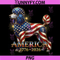 Poodle Americas 250th Anniversary PNG, 1776 2026 4th of July PNG