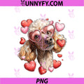 Poodle Dog Valentine's Day PNG, Heart Glasses PNG