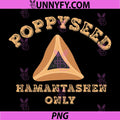 Poppyseed Hamantashen Only PNG, Happy Purim Queen Esther Party PNG
