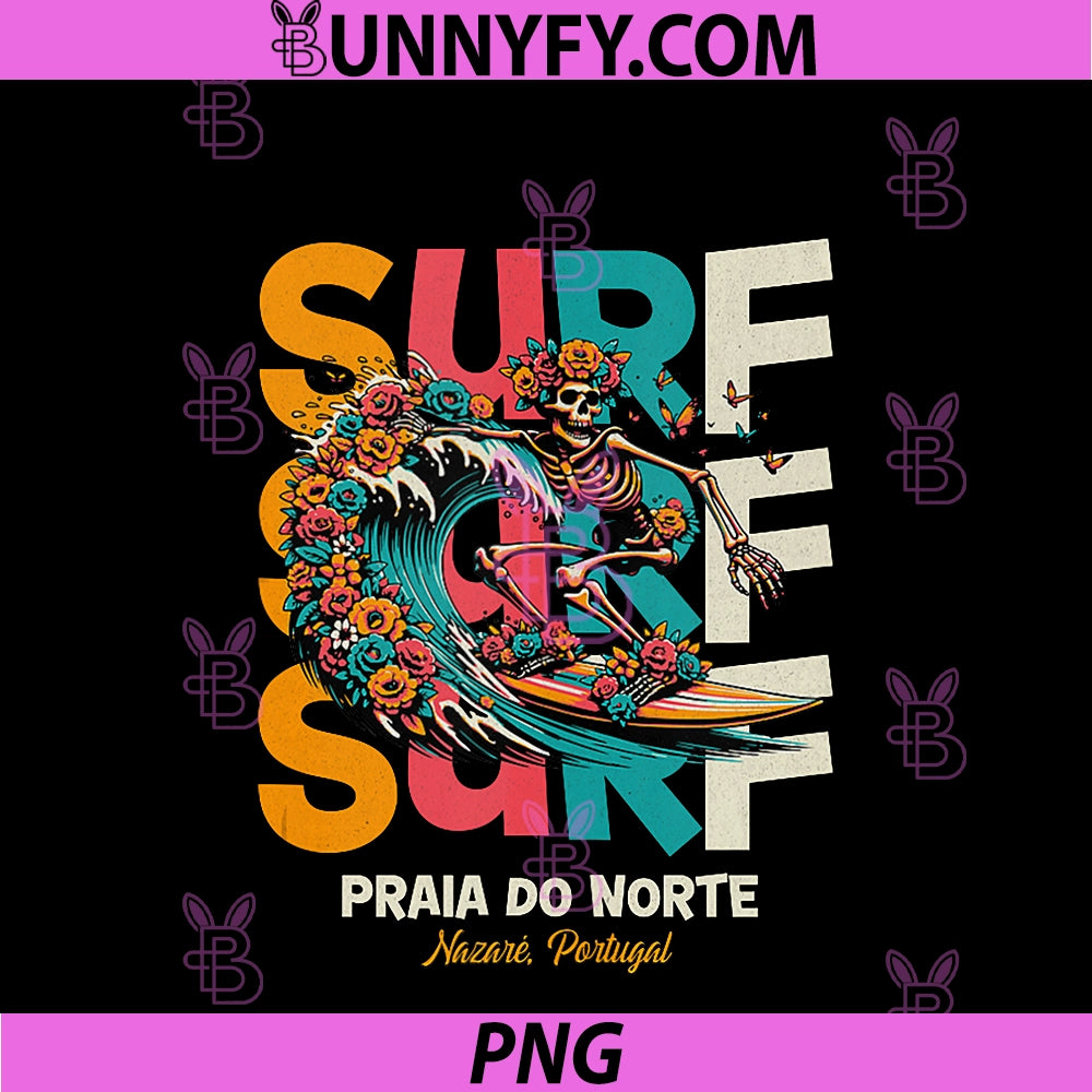 Portugal Nazaré Praia Do Norte PNG, Surfing Holiday PNG