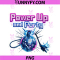 Power Up And Party PNG, Electrician Disco Ball Graphic PNG