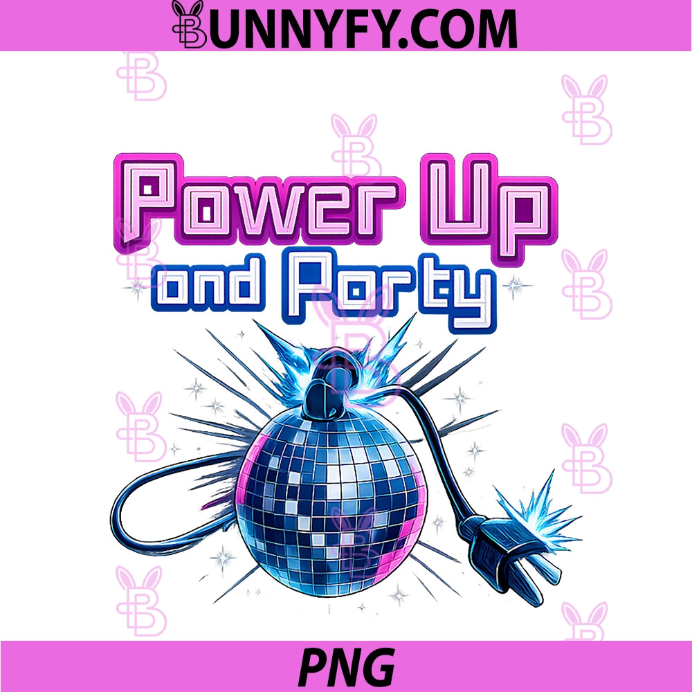 Power Up And Party PNG, Electrician Disco Ball Graphic PNG