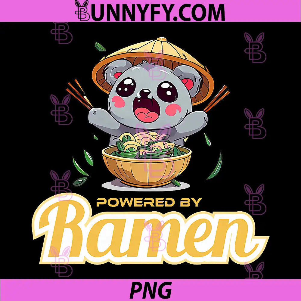 Powered By Ramen PNG, Crazy Ramen Coala PNG